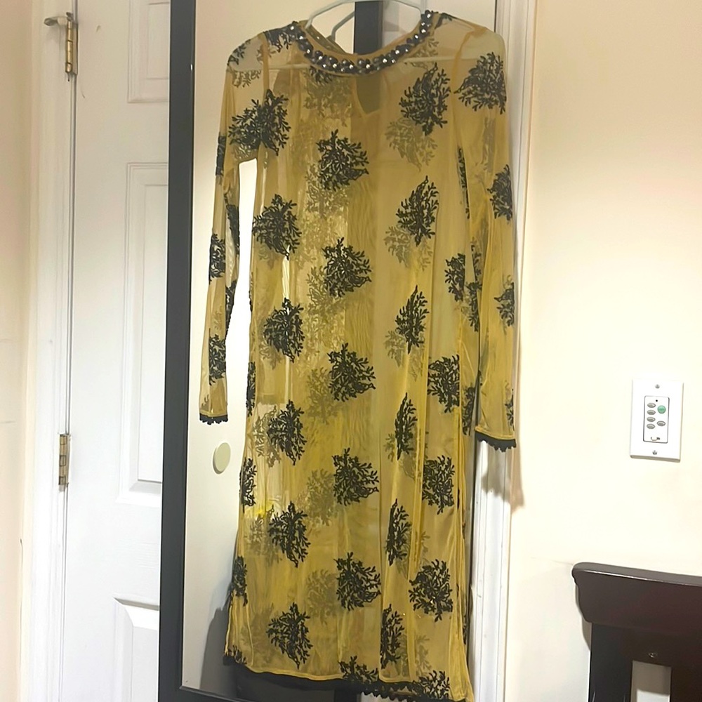 Long dress with side slits
